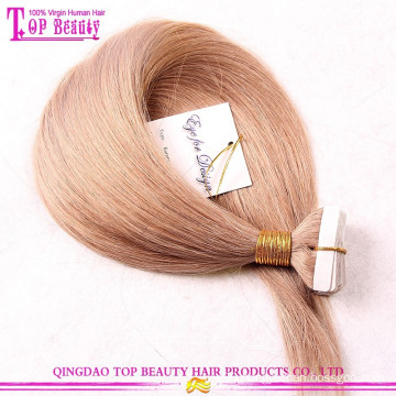 New fashion high quality 100% european hair tape hair extension Qingdao factory double sided tape for hair extensions